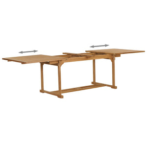 Set da Pranzo 9 pz in Legno Massello di Teak cod mxl 40739