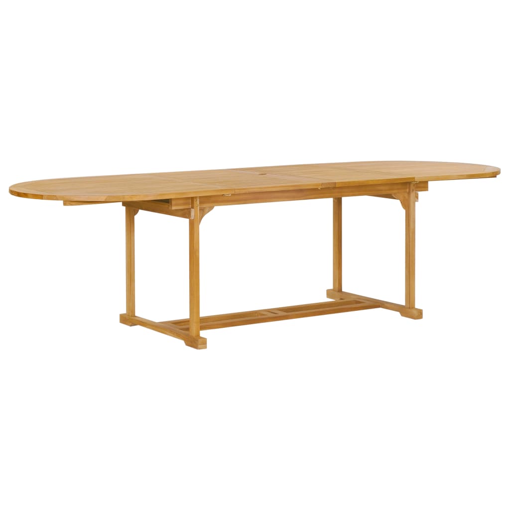 Set da Pranzo 9 pz in Legno Massello di Teak 3059619