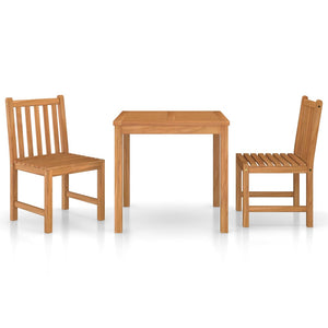 Set da Pranzo per Esterni 3 pz in Legno Massello di Teak cod mxl 42302