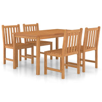 Set da Pranzo per Esterni 5 pz in Legno Massello di Teak 3059929