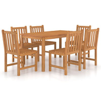 Set da Pranzo per Esterni 7 pz in Legno Massello di Teak cod mxl 44545