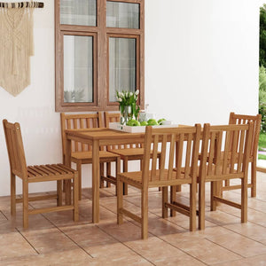 Set da Pranzo per Esterni 7 pz in Legno Massello di Teak cod mxl 44545