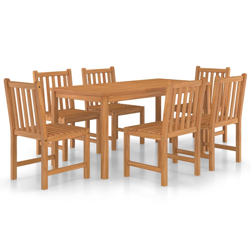 Set da Pranzo per Esterni 7 pz in Legno Massello di Teak cod mxl 42248