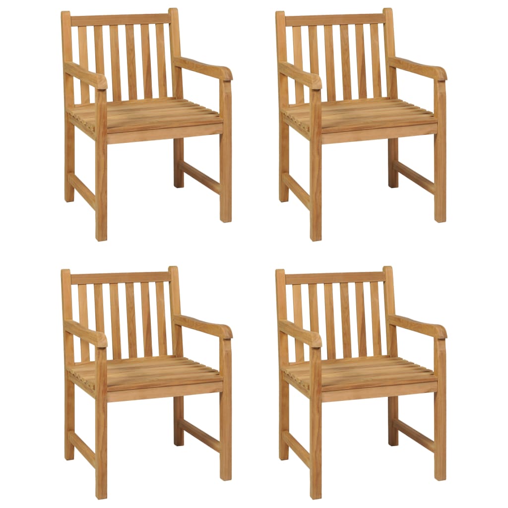 Set da Pranzo per Esterni 5 pz in Legno Massello di Teak 3059939