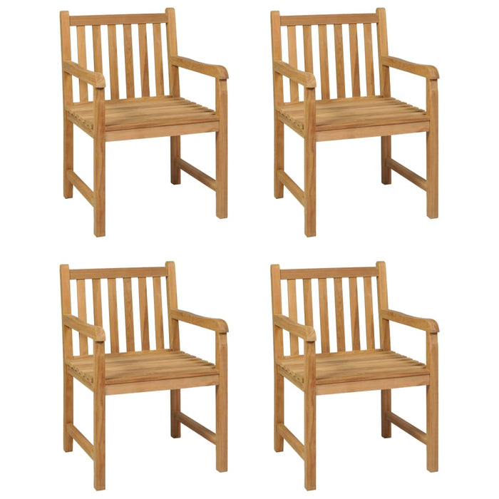 Set da Pranzo per Esterni 5 pz in Legno Massello di Teak 3059939