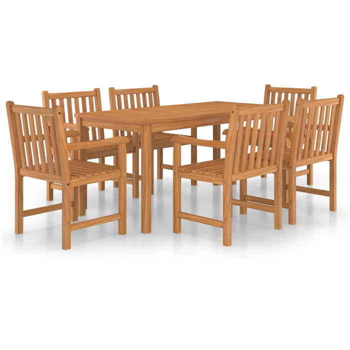 Set da Pranzo per Esterni 7 pz in Legno Massello di Teak cod mxl 36921