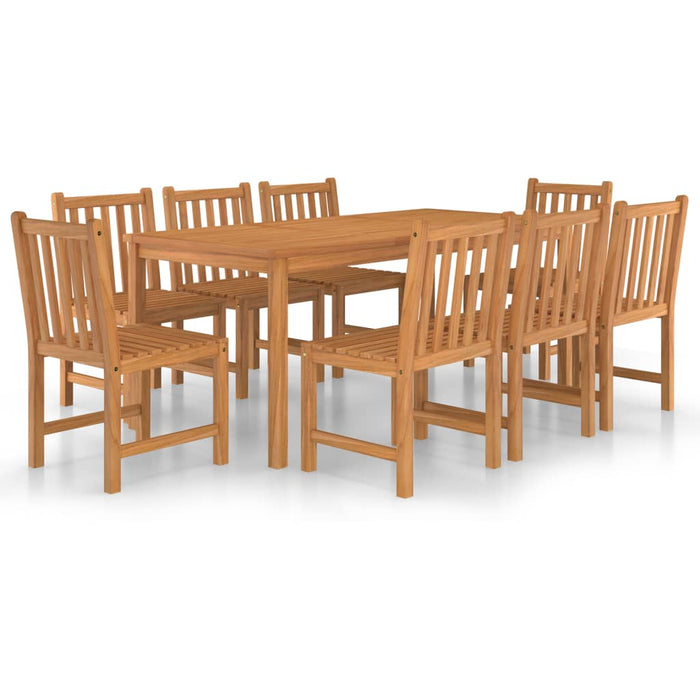 Set da Pranzo per Esterni 9 pz in Legno Massello di Teak cod mxl 42259