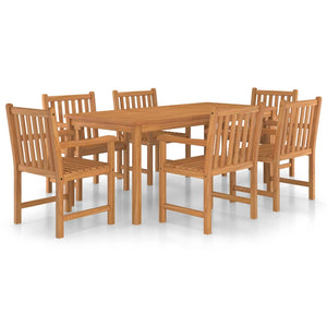 Set da Pranzo per Esterni 7 pz in Legno Massello di Teak 3059944