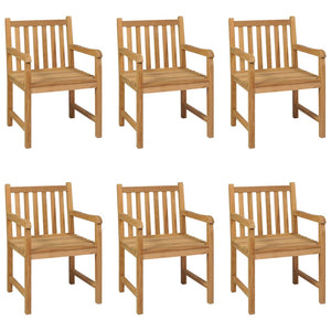 Set da Pranzo per Esterni 7 pz in Legno Massello di Teak 3059944