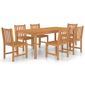 Set da Pranzo per Esterni 7 pz in Legno Massello di Teak 3059945