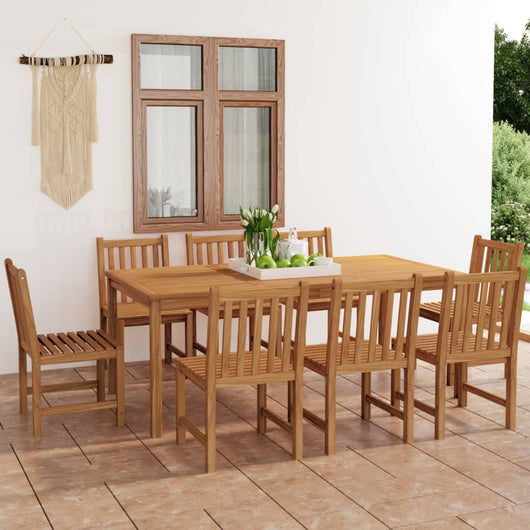 Set da Pranzo per Esterni 9 pz in Legno Massello di Teak cod mxl 43689