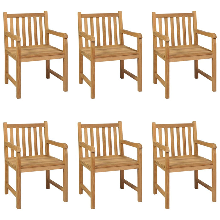 Set da Pranzo per Esterni 7 pz in Legno Massello di Teak 3059947