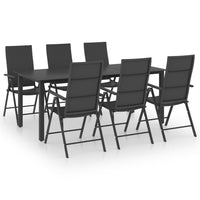 Set da Pranzo da Giardino 7 pz Nero  cod mxl 40923