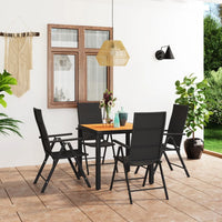 Set da Pranzo da Giardino 5 pz Nero e Marrone cod mxl 56005