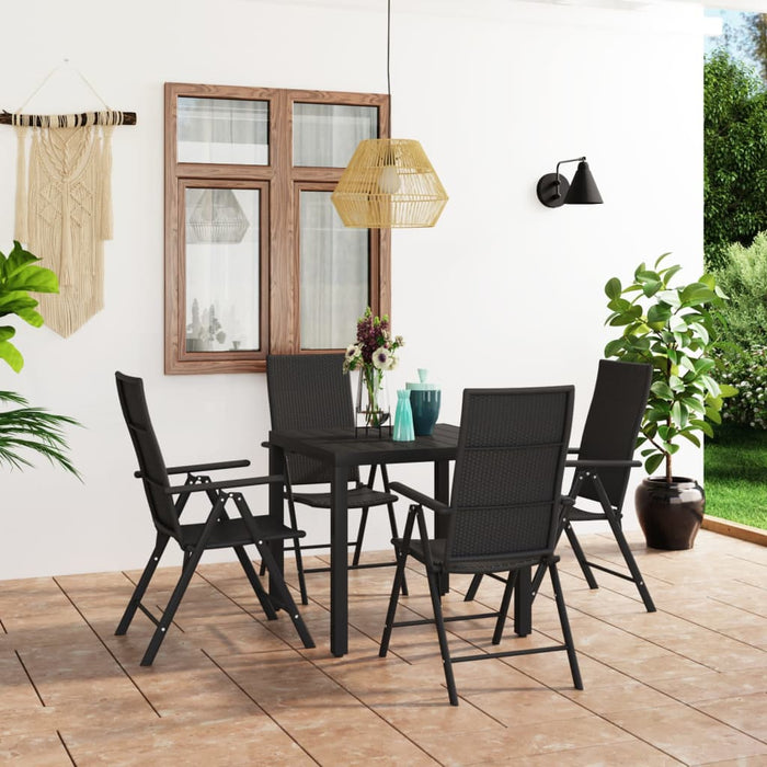 Set da Pranzo da Giardino 5 pz Nero cod mxl 120407