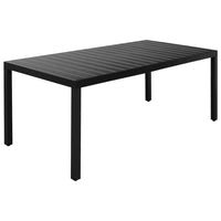 Set da Pranzo da Giardino 7 pz Nero 3060062