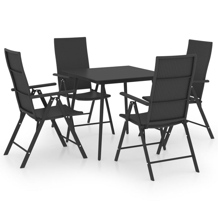 Set da Pranzo da Giardino 5 pz Nero  cod mxl 43927