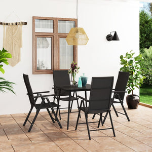 Set da Pranzo da Giardino 5 pz Nero  cod mxl 43927