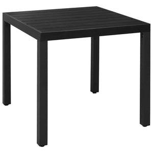 Set da Pranzo da Giardino 3 pz Nero e Marrone 3060082