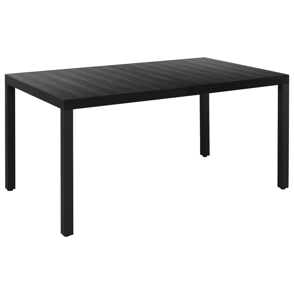 Set da Pranzo da Giardino 7 pz Nero e Marrone 3060085