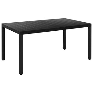 Set da Pranzo da Giardino 7 pz Nero e Marrone 3060085