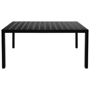 Set da Pranzo da Giardino 7 pz Nero e Marrone 3060085