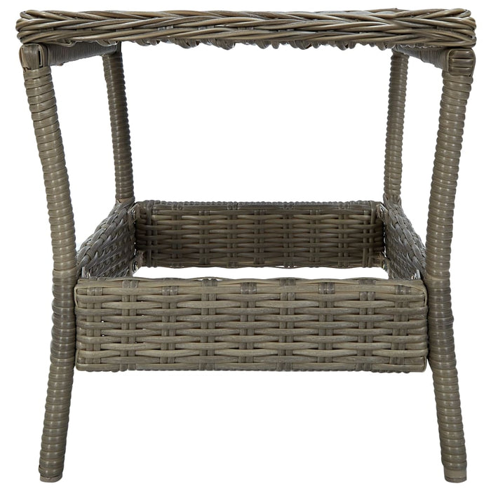 Set Divani da Giardino 3 pz con Cuscini in Polyrattan Marrone 3060150