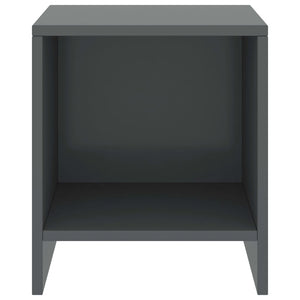 Comodini 2 pz Grigio Scuro 35x30x40 cm in Pino Massello