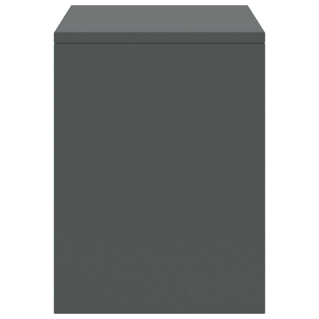 Comodini 2 pz Grigio Scuro 35x30x40 cm in Pino Massello 322244