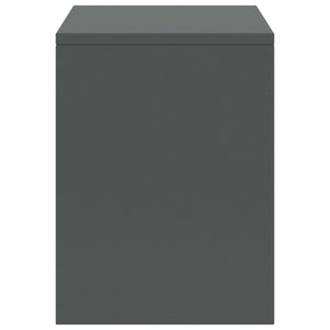 Comodini 2 pz Grigio Scuro 35x30x40 cm in Pino Massello 322244