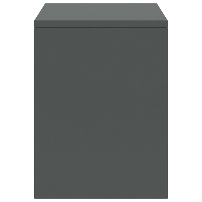 Comodini 2 pz Grigio Scuro 35x30x40 cm in Pino Massello 322244