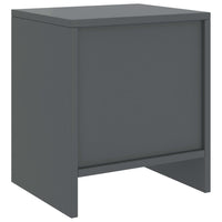 Comodini 2 pz Grigio Scuro 35x30x40 cm in Pino Massello 322244