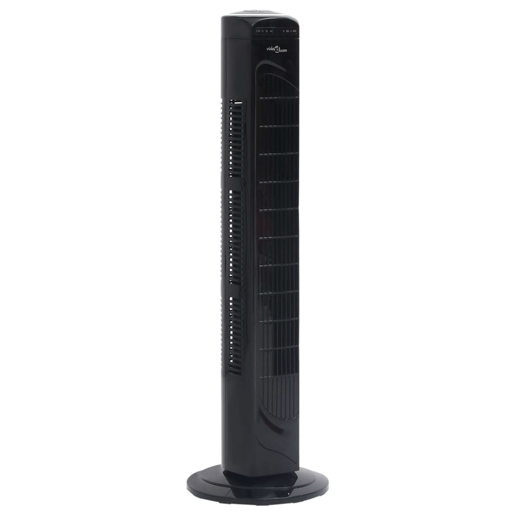 Ventilatore a Torre con Telecomando e Timer Φ24x80 cm Nero