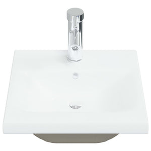 Lavabo da Incasso con Rubinetto 42x39x18 cm in Ceramica Bianco cod mxl 52786