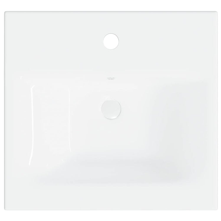 Lavabo da Incasso con Rubinetto 42x39x18 cm in Ceramica Bianco cod mxl 52786