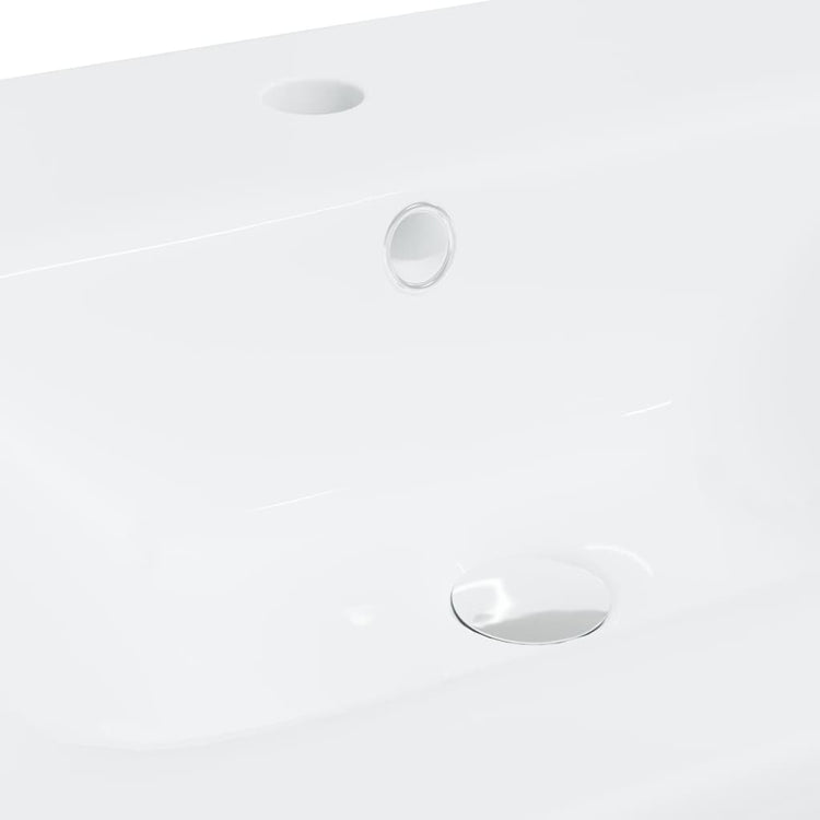 Lavabo da Incasso con Rubinetto 42x39x18 cm in Ceramica Bianco cod mxl 52786