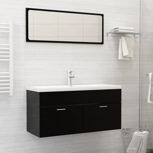 Lavabo da Incasso con Rubinetto 101x39x18 cm in Ceramica Bianco 148627