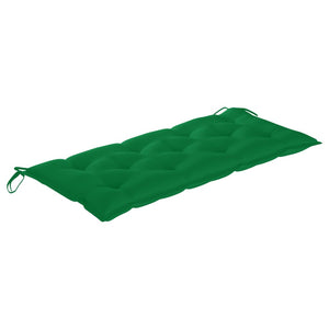 Panca da Giardino 2 Posti con Cuscino 120cm Grigia in Eucalipto 3061043