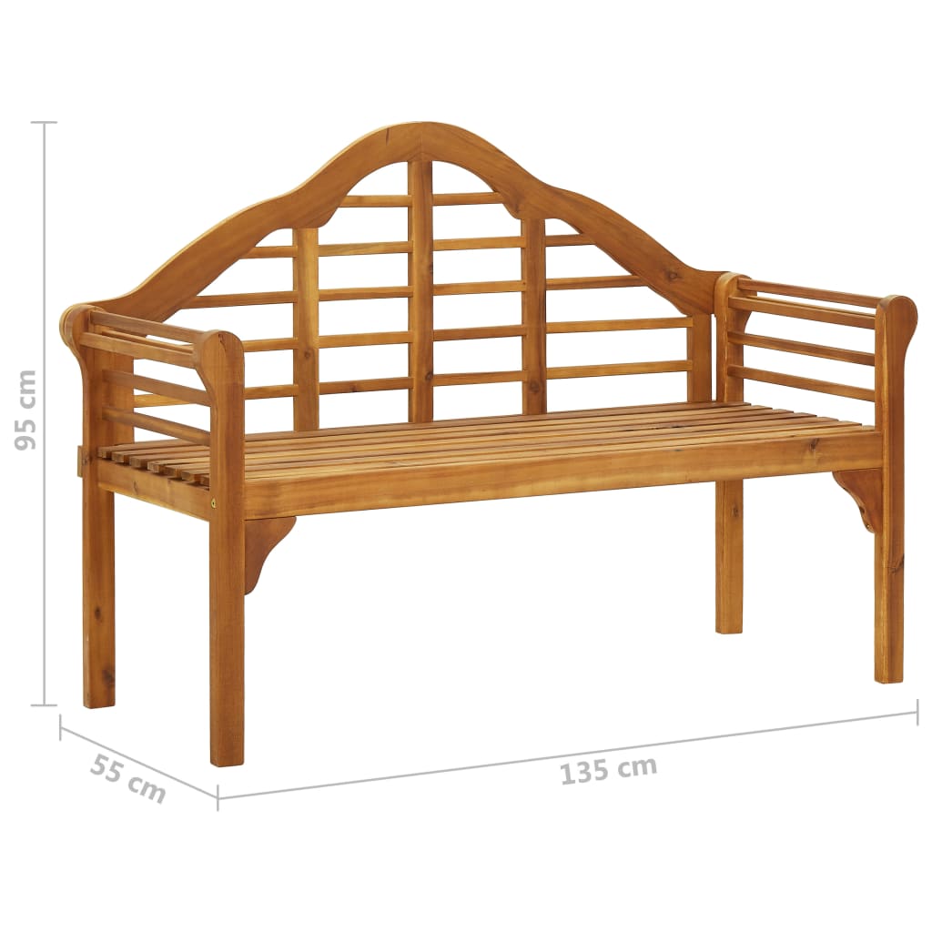 Panchina da Giardino con Cuscino 135 cm in Massello d'Acacia cod mxl 45820