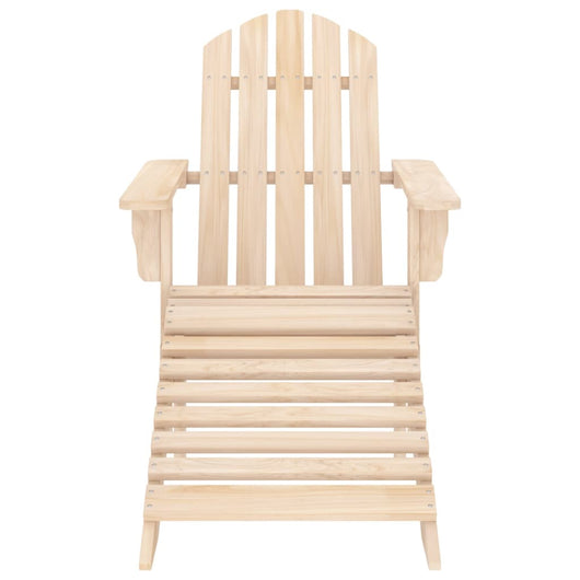 Sedia da Giardino Adirondack con Ottomana in Massello di Abete 315862