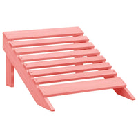 Sedia Giardino Adirondack con Ottomana Massello di Abete Rosa