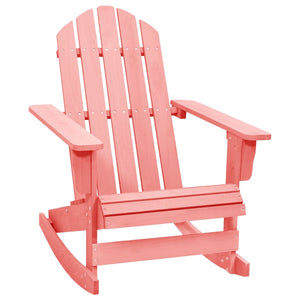 Sedia a Dondolo da Giardino Adirondack Massello di Abete Rosa  cod mxl 11841