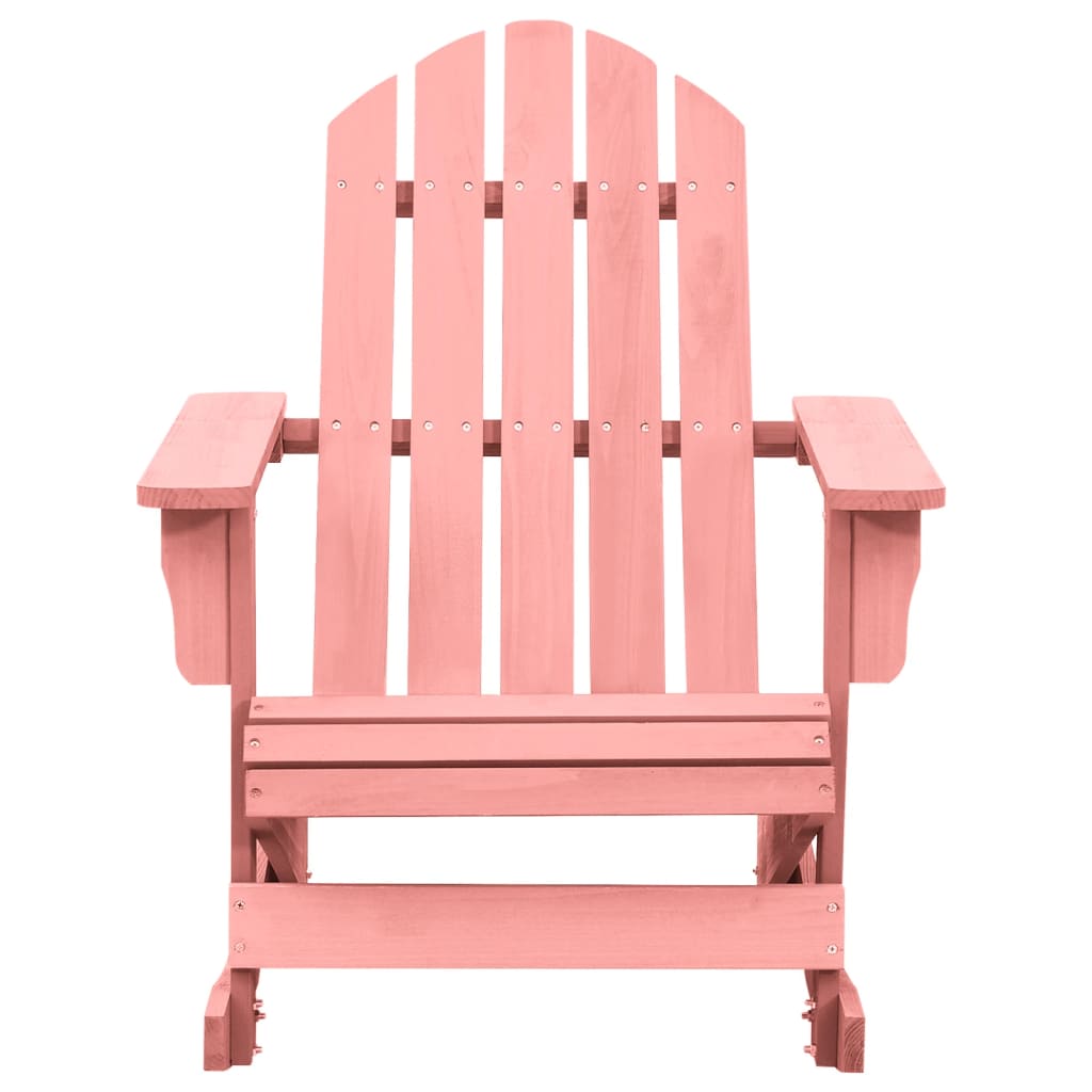 Sedia a Dondolo da Giardino Adirondack Massello di Abete Rosa  cod mxl 11841