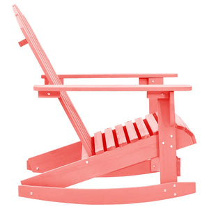 Sedia a Dondolo da Giardino Adirondack Massello di Abete Rosa  cod mxl 11841