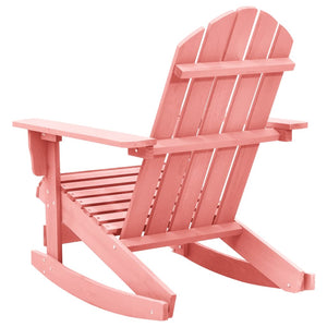 Sedia a Dondolo da Giardino Adirondack Massello di Abete Rosa  cod mxl 11841