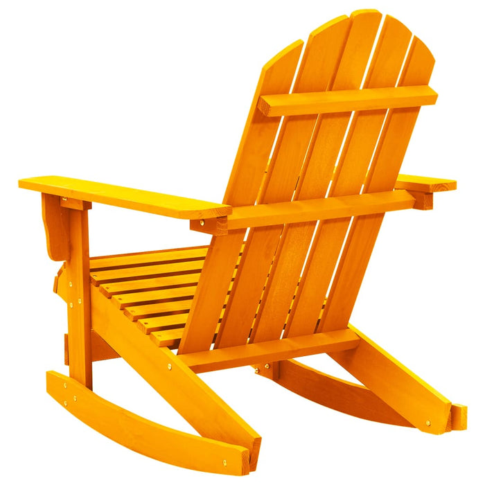 Sedia a Dondolo da Giardino Adirondack Massello Abete Arancio cod mxl 17330