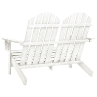 Sedia 2 Posti da Giardino Adirondack in Abete Massello Bianco cod mxl 16537