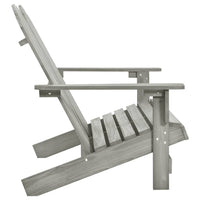 Sedia 2 Posti da Giardino Adirondack in Abete Massello Grigio cod mxl 5567