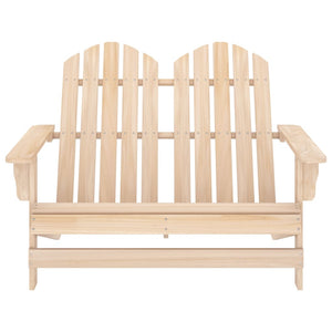 Sedia da Giardino Adirondack 2 Posti in Legno Massello di Abete 315902