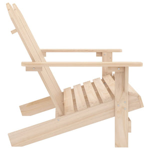 Sedia da Giardino Adirondack 2 Posti in Legno Massello di Abete